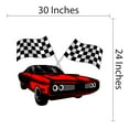 thumbnail image 4 of Sports Wall Decals for Boys Bedroom - Speedy Racing Car Flags Car DIY & Creativity Boy Girl Bedroom Wall Sticker - Size: 30 In x 24 In, 4 of 5