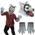 thumbnail image 1 of Máscara de Hombre Lobo con Garras de Látex SUNREEK para Halloween, 1 of 6