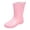 Pink, variant on Womens Water Shoes Unisex Mid Calf Outdoor Rain Boots Waterproof Wear Resistant Non-Slip Sole Booties Brown 39