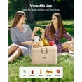 thumbnail image 3 of VEVOR Portable Cooler, 16.5 QT Hard Cooler with Ice Retention, Heavy-Duty Handles and Cup Holder, Lightweight Rigid Material Insulated Portable Cooler, Suitable for Family Picnics and Short Trips, 3 of 9