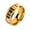 Gold, variant on Men's Women's Stainless Steel High Polished Wood Inlay Ring Striped Wedding Band Black Size 12