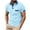 Light Blue, variant on Vunhao Mens Pullover Shirts, Short Sleeve Collared Button with Pockets Mens Basic Shirt on Sale Light Blue