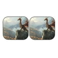 thumbnail image 7 of Haiem Autumn Dragon Mountain View Car Windshield Sun Shade (2 Pieces) Foldable Windshield Sun Shade Car Accessories for Truck SUV Pickup-Large, 7 of 7