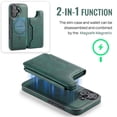 thumbnail image 5 of Allytechgroup 2 In 1 Wallet Case for Apple iPhone 16, Compatible with Mag-safe Detachable 7 Cards Holder RFID Blocking Shockproof Premium PU Leather Phone Case Cover for Women Men, Green, 5 of 10