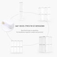 thumbnail image 3 of 4 Panel Pegboard Room Divider for Privacy and Storage | White, 3 of 7