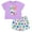 Lavender / blue, inside out, variant on Disney Minnie Mouse Toddler Girls Graphic T-Shirt & French Terry Shorts Green/Pink 5T