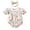 a-White25190, variant on Baby Girls Easter Jumpsuit Floral Bunny Print Short Sleeve Romper With Smocked Neck Matching Bow Headband Set For Holiday Daily Wear