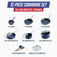 thumbnail image 3 of Blue Diamond 12-Piece Ceramic Nonstick Cookware Set – Toxin-Free, Dishwasher Safe, Oven Safe, Nonstick, 3 of 10