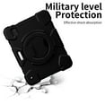 thumbnail image 5 of Allytech iPad mini 6th Gen Case Kids, Shoulder Strap Kickstand Heavy Duty Shockproof Handle Hybrid PC TPU Rugged Protective Pencil Holder Case Cover for Apple iPad mini 6 8.3" 2021 -Black, 5 of 7