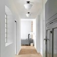 thumbnail image 4 of Rustic Milky White Glass Ceiling Lighting, Modern Semi Flush Mount Ceiling Light Fixture for Liviing Room Bedroom Kitchen Corridor Hallway, 4 of 7