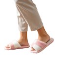 thumbnail image 7 of Agkizg Womens Fuzzy Slippers, House Slippers, Colorblock Open Toe Fuzzy House Slippers Soft Plushes Comfortable Casual Indoor Bedroom Daily Slippers, 7 of 7