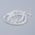 thumbnail image 2 of Electroplate Glass Beads Strands AB color Plated Faceted Triangle Clear AB 4.5x5x6mm Hole: 1mm 88-90pcs/strand 28-30cm, 2 of 3