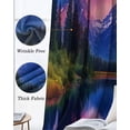 thumbnail image 3 of Purple Mountain Blackout Curtains for Bedroom Living Room Darkening Curtains 90 Inch Modern Art Forest Green Black Out Window Curtain Privacy Insulated Window Treatment Grommet Drapes 52"x90"x2, 3 of 9