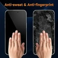 thumbnail image 5 of 3 Pack Privacy Screen Protector for iPhone 15 Pro max/15 Plus 6.7 inch, Sensor Protection, Dynamic Island Compatible, 9H Anti Spy Private Tempered Glass Film, 5 of 6