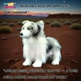thumbnail image 3 of PuffPurrs Lifelike Merle Border Collie Plush Toy, Realistic Blue merle Border Collie Teddy Stuffed Animal, Cute Exceptionally Intelligent Dog Toy Gift, 23 CM/9 In, 3 of 7