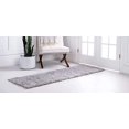 thumbnail image 2 of Unique Loom 3145901 2 Pi 2 Po x 6 Pi 7 Po Davos Shag Runner Rug&44; Sterling, 2 of 2