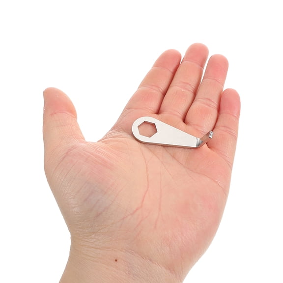 OFFIGAM Durable Silver Doorbell Mount Removal Key Tool for Easy Battery Replacement At Home