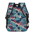 thumbnail image 4 of Gaeub Fish In The Wave Ergonomic Lightweight Laptop Backpack - Multiple Pockets for School, Work, Travel, Outdoor Activities -One Size, 4 of 5