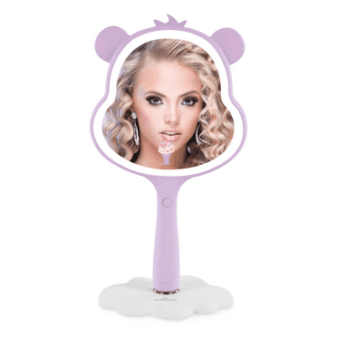 Impressions Vanity Care Bears Share Bear LED Handheld Makeup Mirror with Lights and Detachable Stand Base