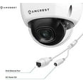 thumbnail image 3 of Amcrest UltraHD 4K (8MP) Outdoor Security POE IP Camera, 3840x2160, 98ft NightVision, 2.8mm Lens, IP67 Weatherproof, IK10 Vandal Resistant Dome, MicroSD Recording, White (IP8M-2493EW), 3 of 6