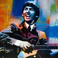 thumbnail image 4 of Stephen Chambers 20x20 Black Modern Wood Framed Wall Art Titled - George Harrison Beatles, 4 of 6