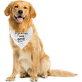 thumbnail image 4 of My Mom Said Yes Dog Bandana, Dog Bandana Engagement, My Parents are Getting Married Dog Bandana, Wedding Dog Bandana, Wedding Dog Outfit, White Dog Bandana, Dog Bandana for Small Medium Dogs (C1), 4 of 4
