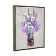thumbnail image 4 of Stupell Industries Mixed Purple Bouquet Full Rose Wildflower Blooms Graphic Art Luster Gray Floating Framed Canvas Print Wall Art, Design by Ziwei Li, 4 of 5