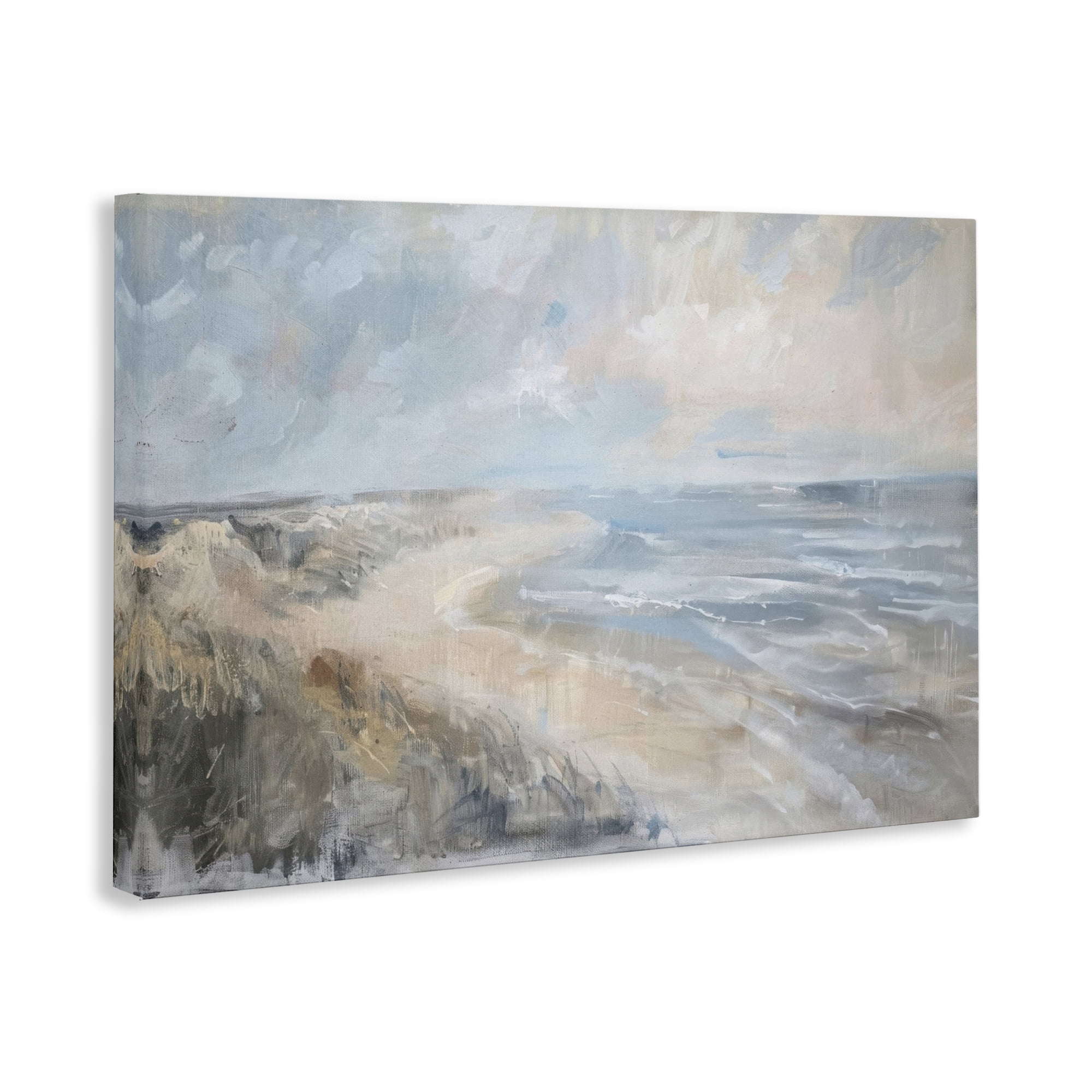Stupell Industries Faded Summer Beach Nautical & Beach Painting Wrapped Canvas Art Print Wall Art, 24 x 16