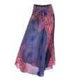 thumbnail image 4 of Falda larga para mujer, falda hippie, falda larga festiva, falda larga para cóctel o boda. Azul, 4 of 5