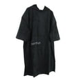 thumbnail image 1 of S SERENABLE Adult Hooded Bath Towel Beach Kayak Swim Windsurf Changing Robe Poncho Black, 1 of 9