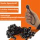 thumbnail image 2 of Paquete de 50 cuerdas elásticas, ganchos elásticos con bolas de plástico, cuerdas elásticas para tienda de campaña, lonas, cenadores, tiendas de campaña, color negro de alta tensión, 2 of 5