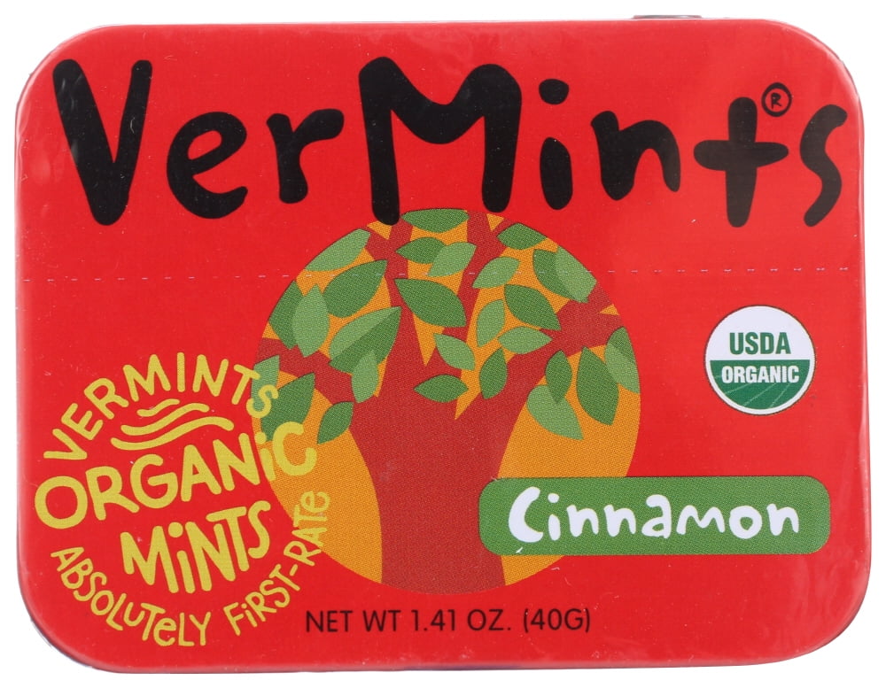 (6 Pack)Vermints Breath Mints, Cinnamon Tin, 1.41 oz