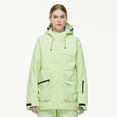 thumbnail image 3 of QHFBli Men's Field Jacket Men's Windproof Winter Hooded Ski Jacket Solid Color Outdoor Warm Breathable Casual Jacket, 3 of 3