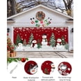 thumbnail image 2 of Christmas Garage Door Banner Cover 6 x 13 ft, Christmas Snowman Xmas Tree Winter Snow Christmas Garage Door Decorations Holiday Christmas Backdrop Decor for Winter New Year Xmas Party, 2 of 6