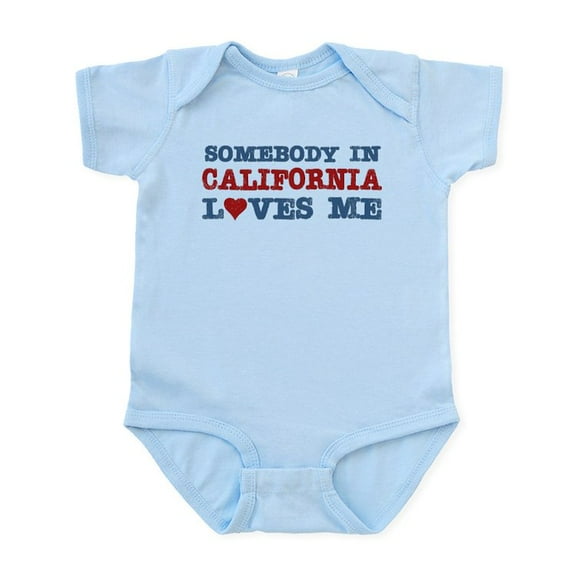 CafePress - Somebody In California Loves Me Infant Bodysuit - Baby Light Bodysuit, Size Newborn - 24 Months