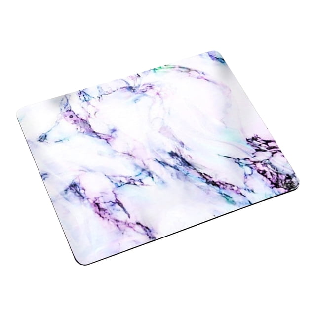 Marble Round Square Waterproof Non Slip Rubber Base Mousepads Washable Lycra Cloth for Office Laptop