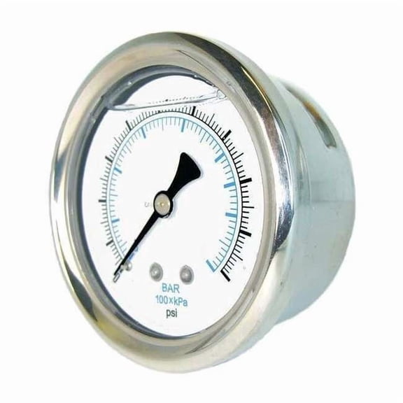 Pic Gauges Pressure Gauge,Liquid Filled,0 to 160psi 202L-204F