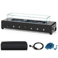 thumbnail image 6 of Aimee Lii Portable Mini Fireplace with Wind Guard and Stainless Steel Burner, Outdoor Patio Furniture for Backyard, 6 of 9