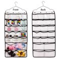 thumbnail image 6 of Hanging Travel Organizer, 42 Large Clear Zipper Pockets for Makeup, Toiletry, Cosmetics, Underwear, Jewelry, Lingerie Holder Bag for Women - Closet, Wall or Door Pink, 6 of 6