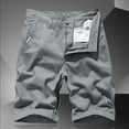 thumbnail image 2 of NOLDARES Mens Cargo Shorts Twill Cotton Multi Pocket Relaxed Fit Below Knee Cargo Shorts for Men(Grey,32), 2 of 8