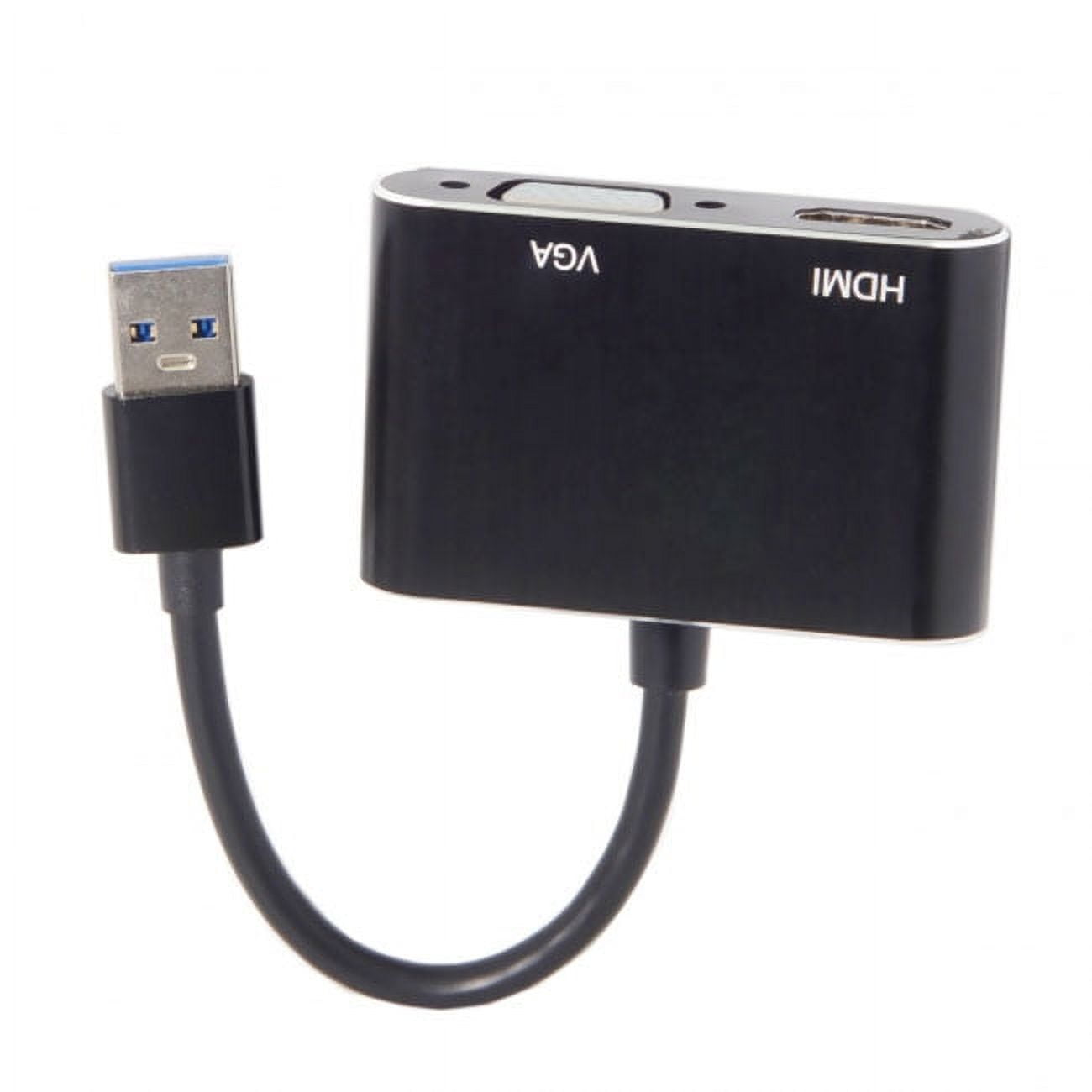 Xiwai Adapter USB 3.0 2.0 to HDMI VGA HDTV Adapter Cable External Graphics Card for Windows Mac Laptop