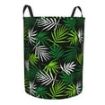 thumbnail image 2 of Bingfone Tropical Leaves1 Waterproof Foldable Laundry Hamper Bucket With Handles For Storage Bin,Clothes Hamper (Small), 2 of 8