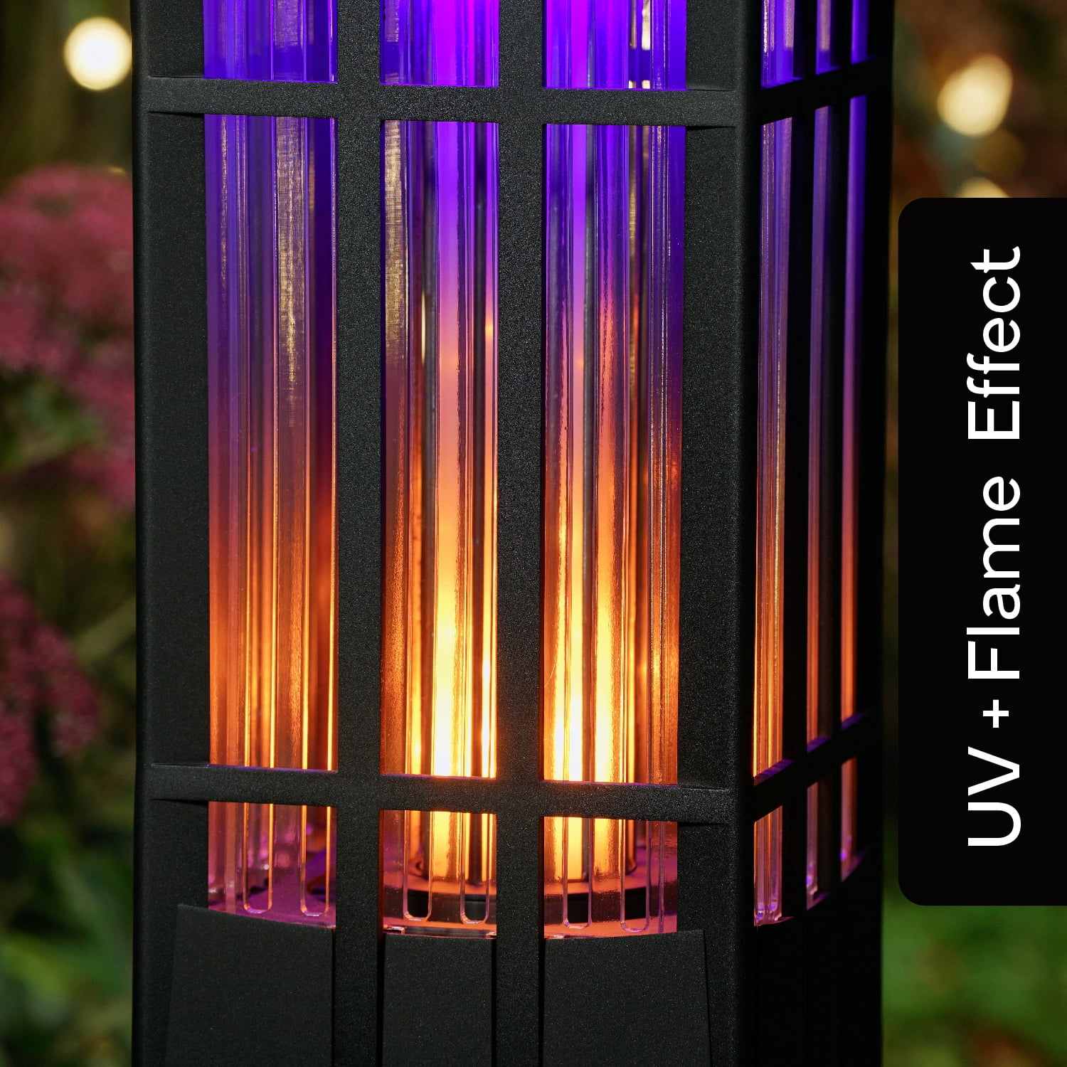 PIC Decorative Flickering Flame Bug Zapper - 2 Acre Weatherproof LED Light