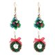thumbnail image 1 of 2Pairs Christmas Themed Earrings Wreath Xmas Tree Ear Pendants for Women, 1 of 4