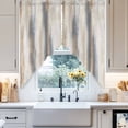 thumbnail image 2 of Swag Curtains Valances for Windows, Neutral Beige Gray Short Kitchen Window Curtains Over Sink, Abstract Grunge Modern Art Cafe Curtains Panel Set Of 2,Rod Pocket, 36 Inches Length, 2 of 8