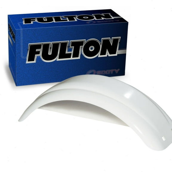 Fulton 12 in. Top & Side Step Black Trailer Fender FL008540