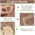 thumbnail image 4 of DIY Pack of 8 Oval Inlay Template Set 4 Inch Router Template Acrylic Router Jig Template Router Stencils Drawing Scale Ruler Measuring Tool DIY, 4 of 7