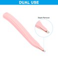 thumbnail image 4 of Unique Bargains Magnetic Desk Stapler Remover with Utility Knife, Pink, 2 Count, 4 of 6