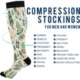 thumbnail image 4 of FREEAMG Cute Christmas Gnomes Compression Socks for Women Men,Knee High Stockings for Athletic Sports,Running,Travel, 4 of 7