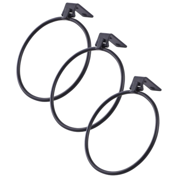 3 Pcs Wall-Mounted Flower Pot Holders, 6 Inch Iron Metal Planter Rings for Potted Plants, Space Saving Hanging Basket Stands for Indoor Outdoor Balcony Garden Decor